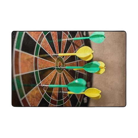 Amazon Com Montoj Green And Yellow Darts On Dartboard