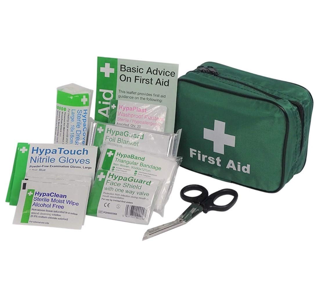 Small Personal Issue First Aid Kit BS 8599-1: 2019 Compliant (Belt Pouch)