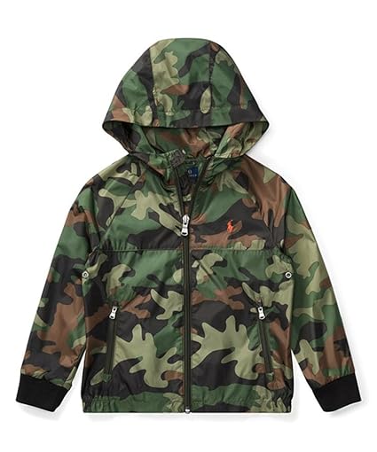 polo camo windbreaker