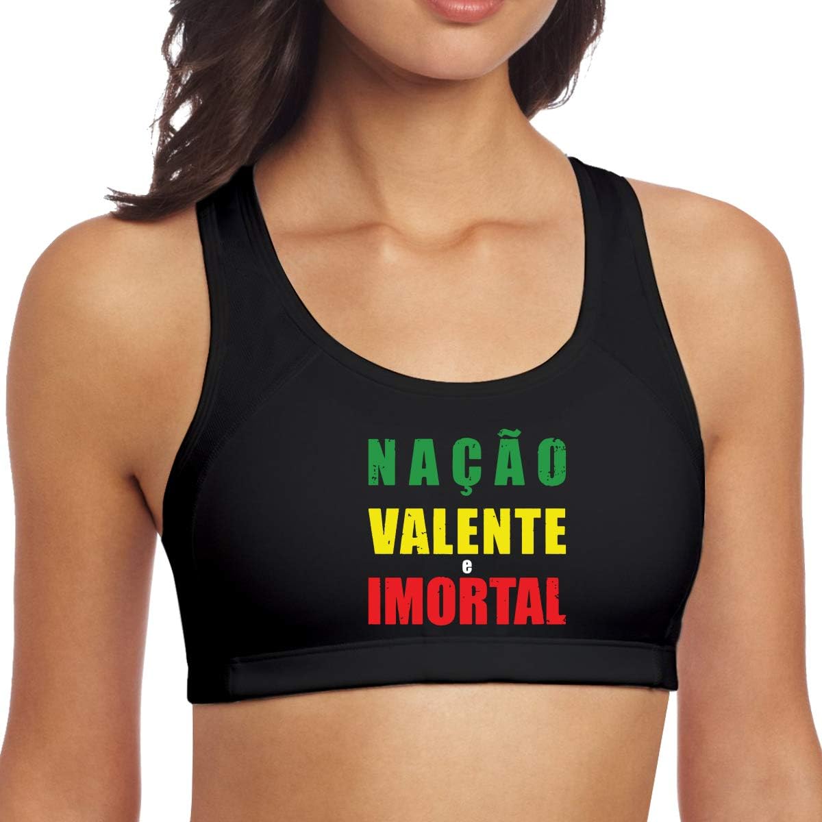 Nacao Valente E Imortal Portugal Seamless Yoga Bras For Women Workout Bra At Amazon Women S Clothing Store