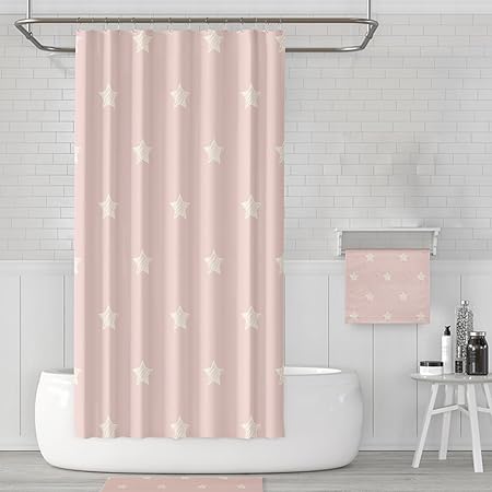 MLMH Wasserdichte Verdickung Mehltau Duschvorhang Badezimmer Duschtrennwand Duschvorhang Tuch Duschvorhang (Farbe : D, größe 