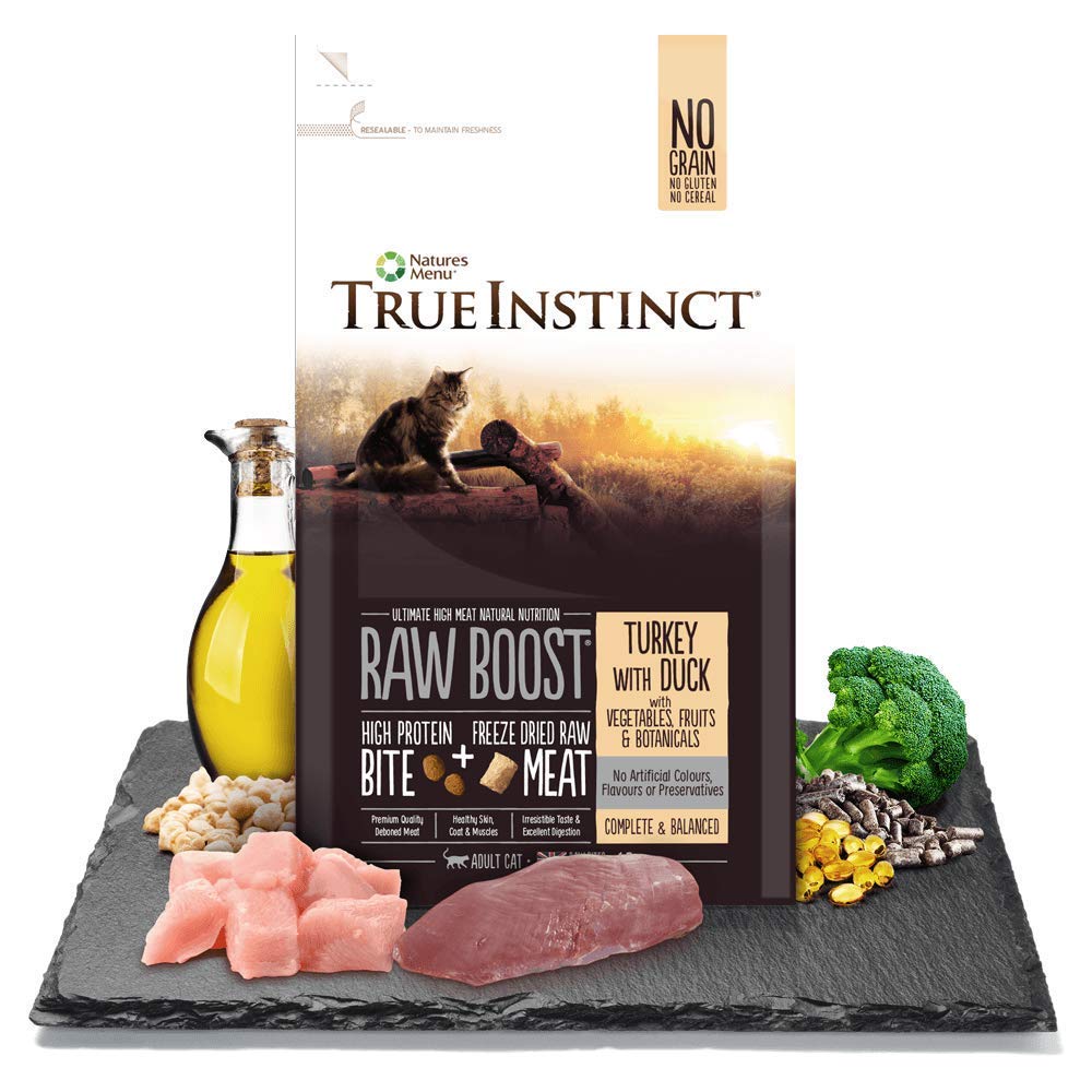 2 x Cat Adult True Instinct Raw Boost Turkey with Duck, 1.5 kg
