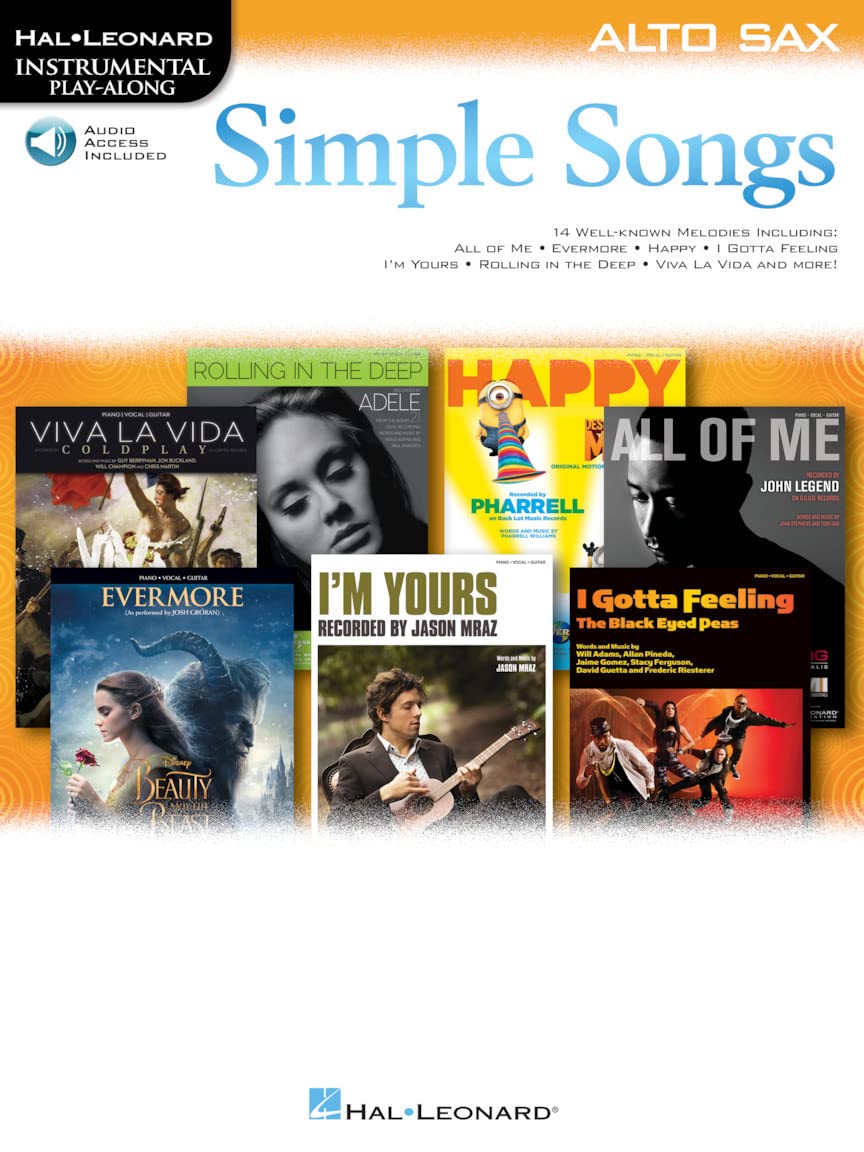 Simple Songs: Alto Saxophone (Hal Leonard Instrumental Play-Along) (Includes Online Access Code)