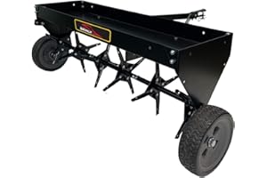 Brinly PA-42BH-A Tow Behind Plug Aerator with Folding Easy-Store Tow Bar, 42"