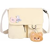 Phaoullzon Kawaii Crossbody Bag Cute Messenger Bags Canvas Shoulder Purse Gifts for Teens
