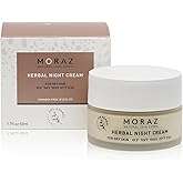 Moraz Herbal Night Cream – SLS & Paraben-Free Anti Aging Moisturizer Face Cream with 68% Rosemary Extract, Jojoba Oil, Coconut Oil & Cocoa Butter – Vitamin E Face Cream for Dry Skin, 1.7 Fl Oz