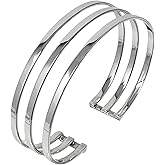 Elegant Silver Cuff Bangle Bracelet for Women | Women's 925 Sterling Silver Hammered Cuff Bracelet | Jewelry gift for Her