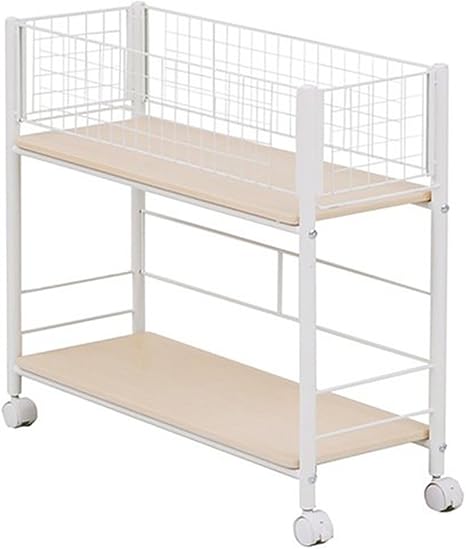 Amazon 山善 押入れ クローゼット 収納 ラック 幅26 奥行77 高さ65cm ストッパー付きキャスター 上段かご 下段棚板 ネット 棚板取り外し可能 組立品 ナチュラルメイプル アイボリー Osr 7526nm Iv キッチンワゴン 収納カート オンライン通販