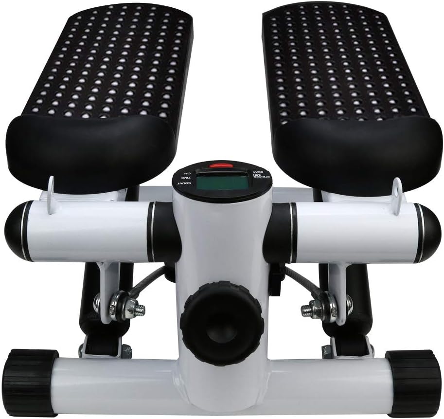 Wotryit Household Hydraulic Mute Stepper Multi-Function Pedal Indoor Sports Stepper Legs, Silent Rotary Stepper