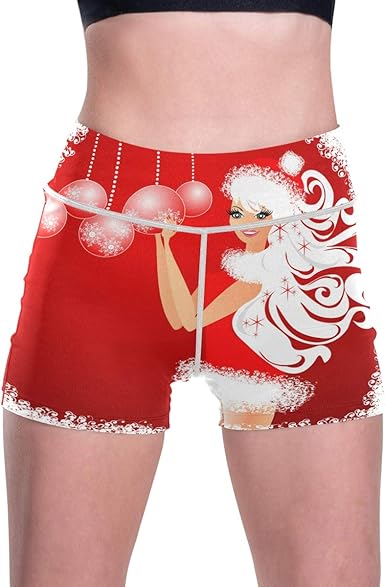 red high waisted hot pants