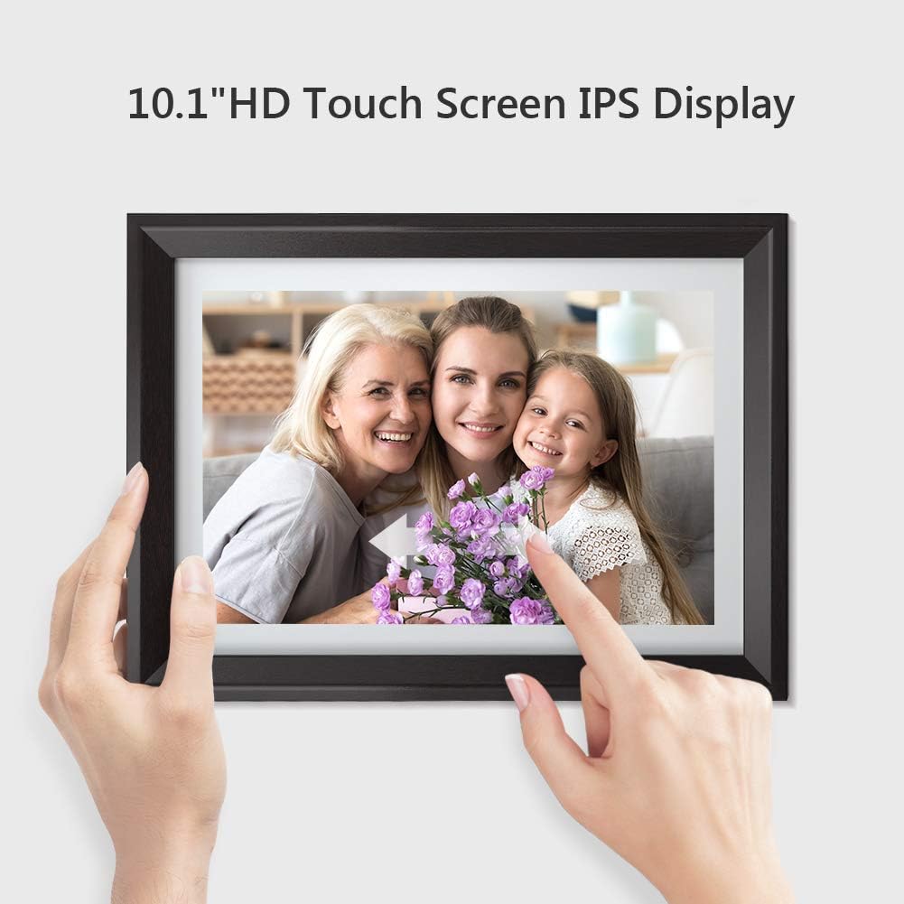 Dragon Touch Digital Picture Frame WiFi 10 inch IPS Touch Screen HD Display, 16GB Storage, Auto-Rotate, Share Photos via App, Email, Cloud - Classic 10 : Electronics