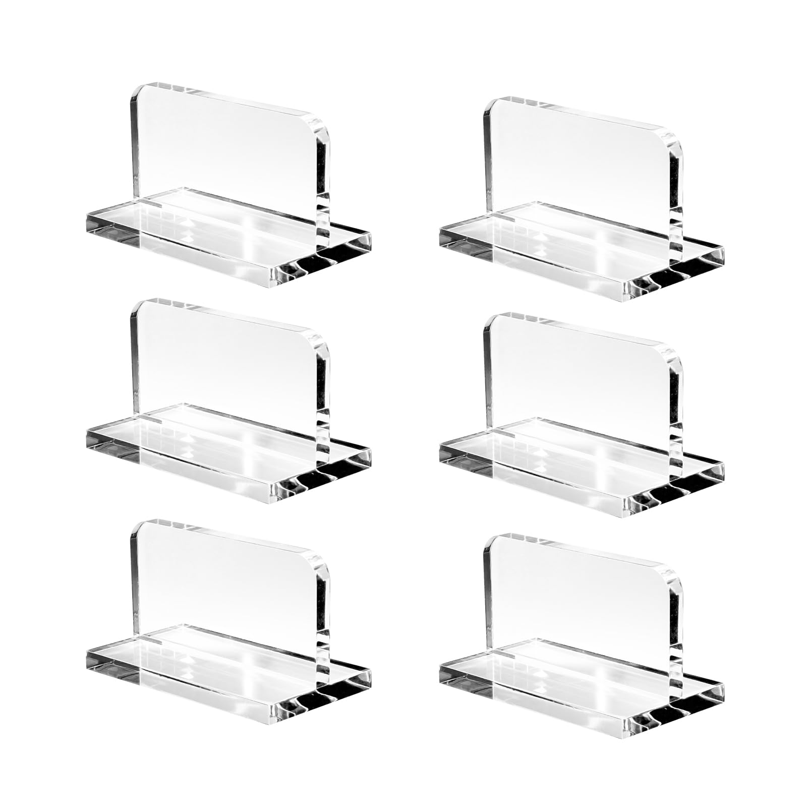 Photo 1 of KCGANI 6Pcs Clear Acrylic Aquarium Lid Handles, Transparent Pulls Handles Fish Tank Cover Handle with Adhesive Sticker, Rectangle Aquarium Tank Lid Replacement Handle for Aquarium Fish Cover Holder