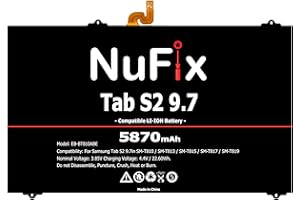 NuFix Battery Replacement Kit for Samsung Tab S2 9.7 SM-T810 EB-BT810ABE (Only Battery)