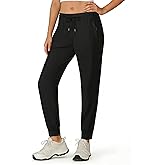 Elegant Seal Women's Stretchy Hiking Pants Lightweight Quick-Drying Sweatpants Joggers for Running with Zippered Pockets