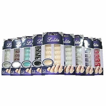 13 Packungen 12x selbstklebende Kunstnägel Airbrush Pre-Glued Tips #FL-04 Set