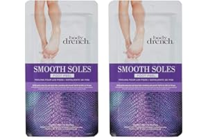 Body Drench Smooth Soles Foot Peel to remove rough, callused skin on feet, 2 pack