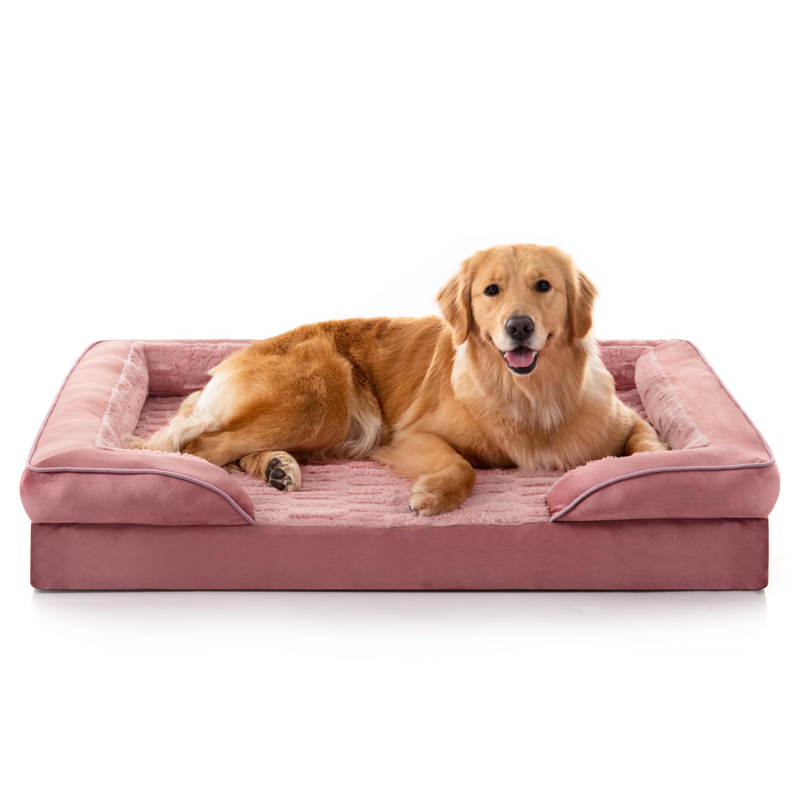 FURTIME Orthopedic Bed for Large Dogs, XL Washable Dog Beds Large Sized Dog, Comfy Supportive Foam Pet Couch Bed with Removable Washable Cover, Waterproof Extra Large Sofa Bed Foam and Nonskid Bottom Image