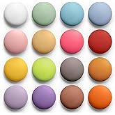 GOOZADA 16Pcs Cute Refrigerator Magnets,16 Colors Locker Magnets, Colorful Matte Finish Round Fridge Magnets for Whiteboard, 