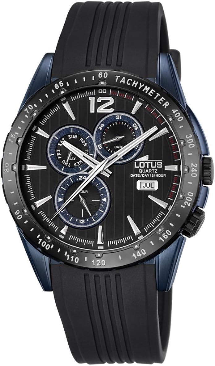 Precio Lotus – Reloj de Cuarzo para Hombre con Esfera analógica de Color Negro y Correa de Caucho de Color Negro 18311/1