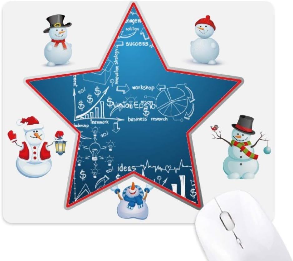 Amazon Co Jp シンプル作業 ブレインストーム データ カーブ イラスト クリスマス 雪だるま ファミリー スター マウスパッド パソコン 周辺機器