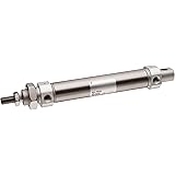SMC CD85N16-80-B Stainless Steel ISO Air Cylinder, Round body, Double Acting, Clevis Mounting, Switch Ready, Rubber Cushion, 16 mm Bore OD, 80 mm Stroke, 6 mm Rod OD, M5 x 0.8