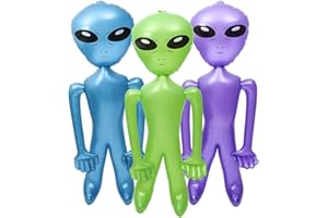 The Dreidel Company Jumbo Alien Inflate, Jumbo Game Prize, Party Decorations, One Pieces Per Order, Assorted Colors, Approx. 72" Tall