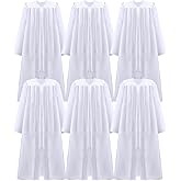 YTWS 6 Pcs Unisex Matte Choir Robes for Baptism, Church Confirmation, Pulpit, Graduation, Pastor, and Judge Attire for Adults