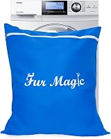 Fur Magic Pet Laundry Bag Large Blue for Dog Cat Fur Removal