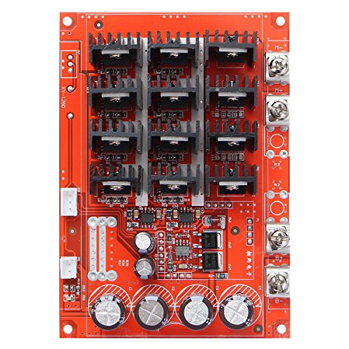 ELEGIANT DC 10-50V 60A High Power Motor Speed Controller PWM HHO RC Driver Controller Module 12V 24V 48V 3000W Extension Cord with Switch