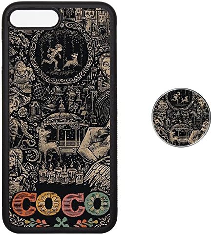 iPhone 7/8 plus Case and Pop Out Grip Socket Set, Protective Soft TPU Rubber Cover Shock-Resistant and Non-Slip 7P/8P Phone Cover - CoCo Family Life