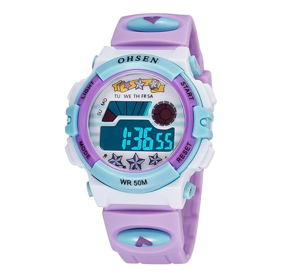 Amazon 腕時計 こども用 女の子 キッズ デジタル時計 スポーツ
