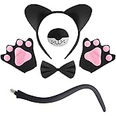 Halloween Animal Costume Accessories,Ear and Tail Decoration Sets,for Boys and Girls on Cosplay/Theme Parties Costumes