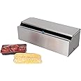 Stainless Steel Food Wrap Dispenser - 18” Commercial Stretch Film Packing Machine with Slide Cutter
