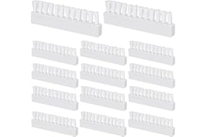 14pcs Pool Replacement Parts, 3.15x0.98in Pool Vacuum Head Replacement Brushes White Plastic Pool Cleaning Tools for Pool Vac