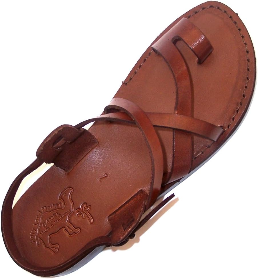 Holy Land Market Unisex Biblical Leather Sandals (Jesus - Yashua) Jesus - Yashua Style I