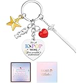 Voajocc Kpop Keychain - K pop Merch Stuff - Keyring Accessory for Fans, Birthday Gifts for Korea Pop Music Lover