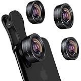 iPhone Camera Lens 3 in 1 Phone Lens Kit, 198 Fisheye Lens + 120 Super Wide-Angle Lens + 20x Macro Lens for iPhone Samsung An