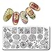 BORN PRETTY 1Pc Rectangle Stamping Plate Line Flower Pattern Nail Art Image Plate Harunouta L034