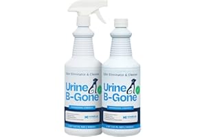 Kinzua Environmental Urine B-Gone, Professional Enzyme Odor Eliminator & Pet Stain Remover, Human, Cat & Dog Urine Cleaner, E