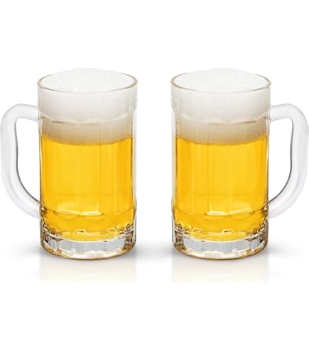 Amazon.com | Libbey 12-oz Glass Beer Steins (Pack of 12): Beer Mugs & Steins