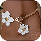 Frodete Gold Ankle Bracelet for Women Flower Anklet Summer Beach Vacation Jewelry Gift Boho Chic Foot Chain