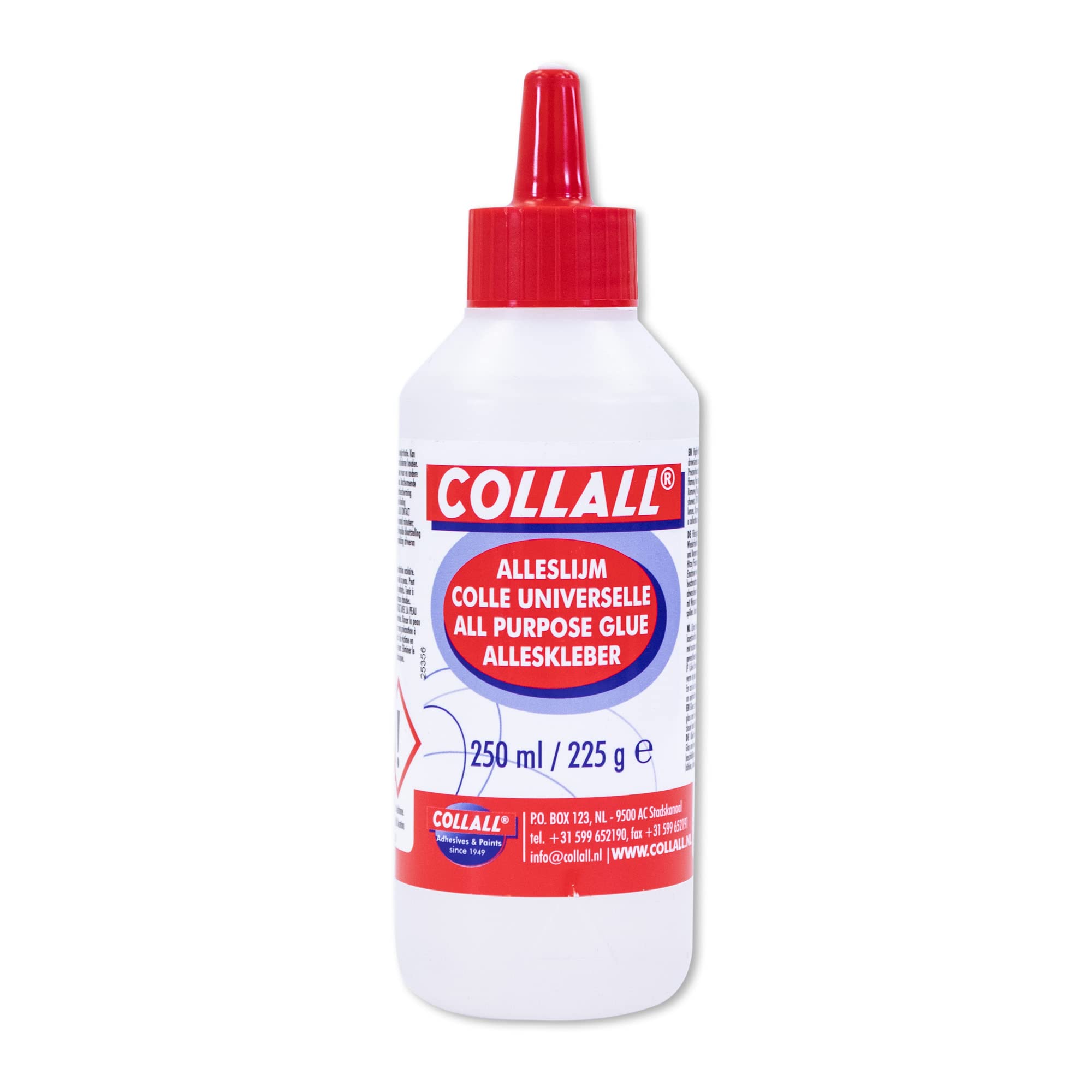 Collall Purpose Glue-Prefect for Arts, Crafts & DIY-Transparent, Fast Drying & Strong Bond-Adults & Kids Use-for Paper, Card, Cork, Wood, Glass, Ceramics, Leather, Felt & More (250ml), 17.3 x 5 x 5 cm