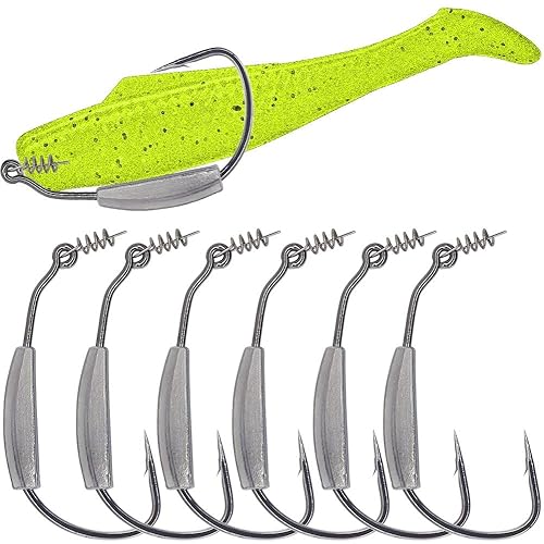 Weighted-Swimbait-Hooks-Jig-Heads-Soft Plastic Worm Fishing Hooks