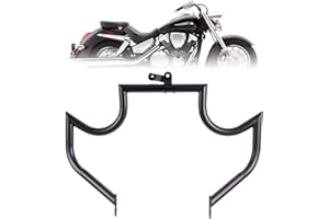 Kinglemc Engine Guard Highway Freeway Crash Bar for Honda VTX 1300 R S C Models 1300R 1300C 1300S (Mustache Black)