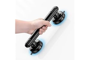 JOTPE 1-Pack Grab Bars for Bathtubs and Showers, No Drilling & Removable Shower Grab Bar Easy to Install, Heavy Duty Suction 