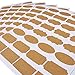 Mudder Fancy Kraft Paper Essential Oil Bottle Stickers Labels, 6 Sheets