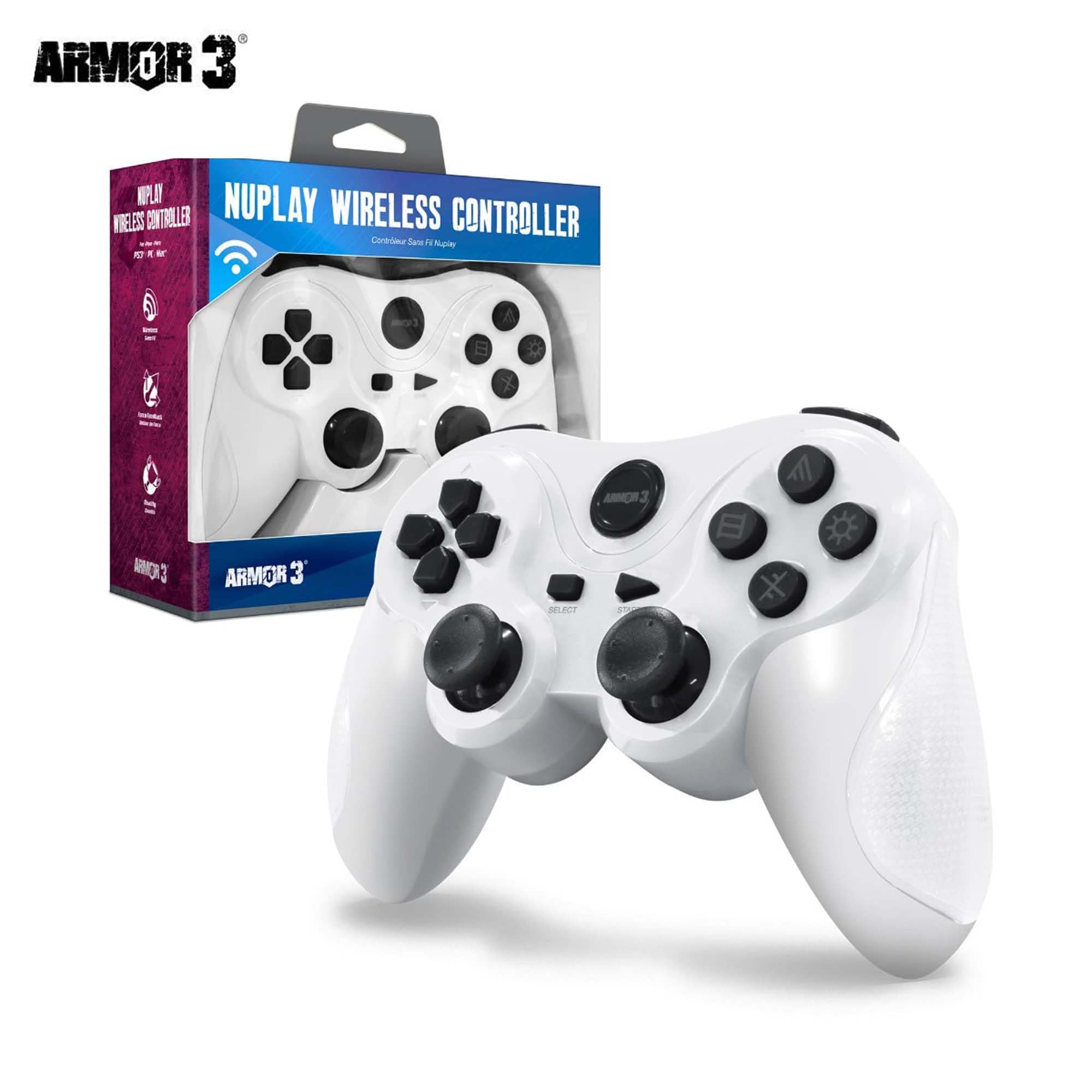 Armor3 "Nuplay" Wireless Game Controller for PS3(Playstation 3) - White