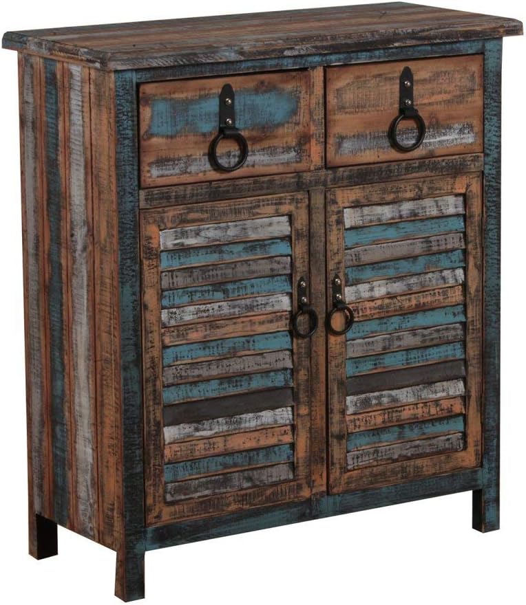 Powell Furniture Calypso Console 2-Drawers/2-Doors: Home & Kitchen
