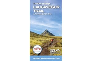 Trekking Map: Iceland's Laugavegur Trail & Fimmvorduhals Trail: With Free GPX Download (Knife Edge Outdoor Trekking Maps)
