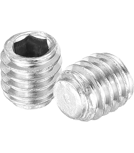 Uxcell M1.6 X 2.5mm Alloy Steel Cup Point Hexagon Socket Head Set Grub Screw Black 20 Pcs